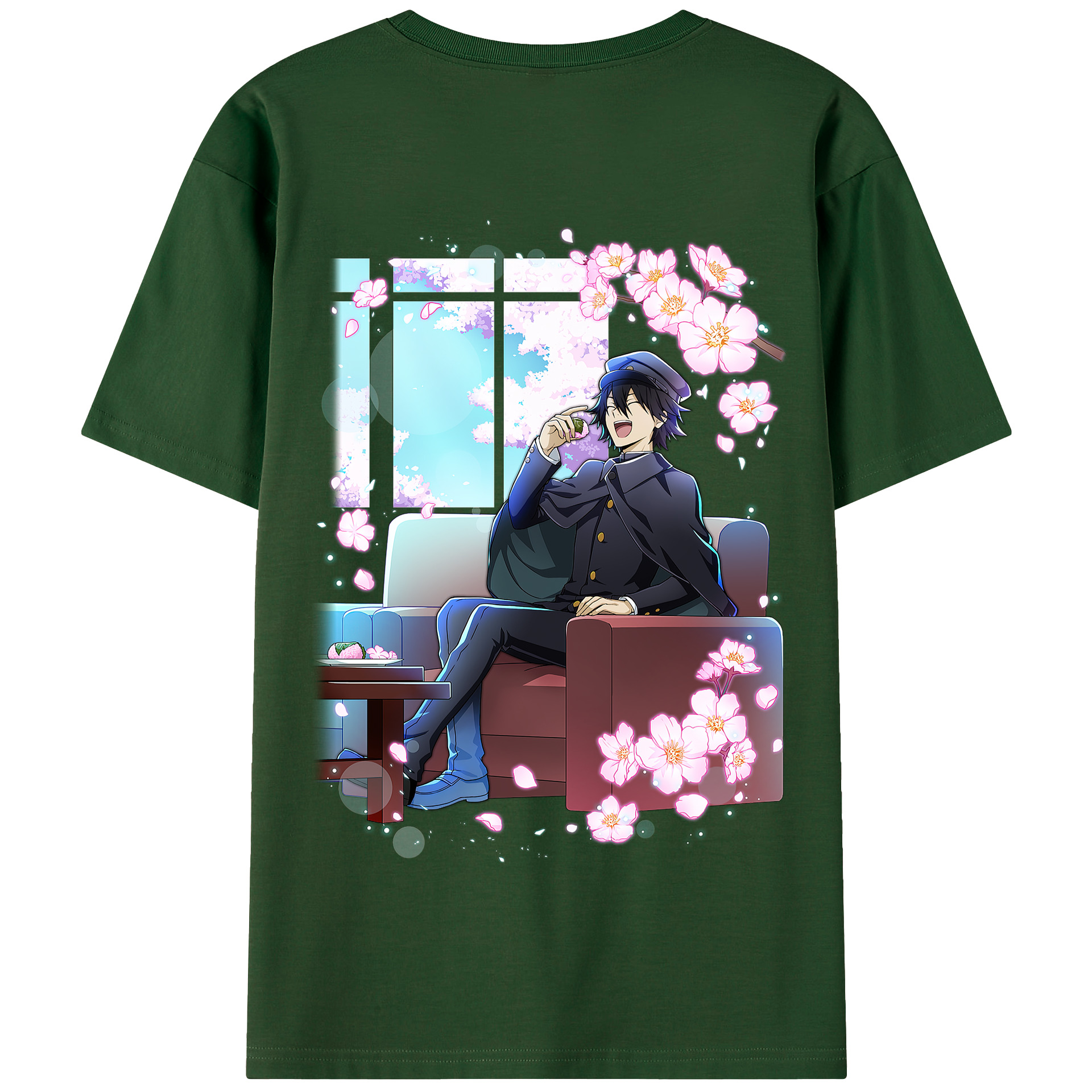 （画像用） 文豪ストレイドッグス Bungo Stray Dogs 綿100％半袖Tシャツ（背面プリント）